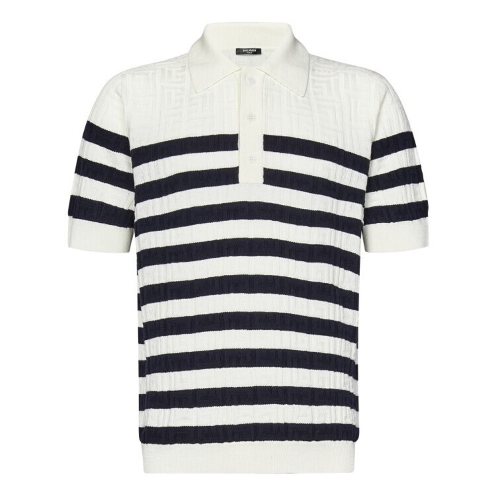 Balmain White Wool Polo Shirt - NWT